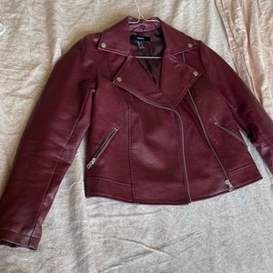 Red/ maroon motorcycle jacket